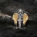 Patron Saint St Michael Archangel Irish Celtic Cross Talisman Pendant Necklace
