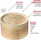 Cestas De Vapor De Bamb   De 2 Niveles Joyce Chen  25 Cm