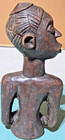 Vtg Hand Carved African Hardwood - Female Nude - Figurine- 9  H X 4 5  W-ooak