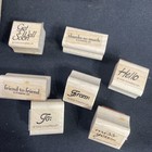 Stampin  Up  Lot Of  23 New Wooden  Individual Stamps Assortment