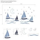 Lambs   Ivy Little Skipper Nautical Sailboat  Moon   Stars Wall Decals stickers