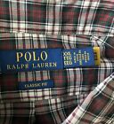  125 Polo Ralph Lauren Long Sleeve Classic Fit Plaid Button Shirt Mens Xxl Nwt