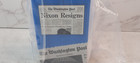 Vintage The Washington Post Nixon Newspaper Metal Piggy Coin Bank New Rare