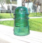 Excellent Yellow Green Cd 121 Patent Other Pleated Skirt Glass Insulator