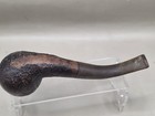 Sandblasted Bent Billiard Briar Italian Estate Smoking Pipe For Restoration 
