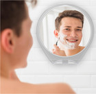 Shower Mirror Fogless For Shaving W  Suction  Razor Holder For Shower   Swivel