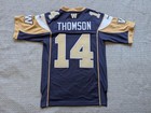Winnipeg Blue Bombers Jersey Mens Small Blue Gold Cfl Football Reebok Thomson