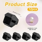 12pcs Tape Dispenser Core  Plastic Tape Dispenser Replacement Core Transparent T