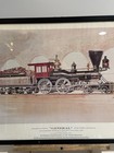 Vintage    the General    Western   Atlantic Railroad Framed Train Print 26x20