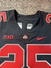 Rare Ohio State Game Used Worn Team Issued Blackout Football Jersey Mike Weber