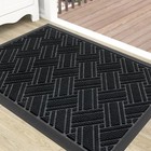  Indoor Outdoor Mat  Sturdy Natural Rubber Floor Mat  Non Slip Low Profile 