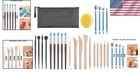 Deluxe 25 Pcs Polymer Clay Tools For Artists - Shaping  Carving  And Molding