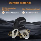 10pcs Stainless Steel Brake Line Fastener Rubber Coated Insulated For 3 16  Line