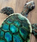 Turtle Metal Wall Decor 11  X 10 