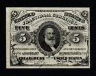 1864-69 5c 3rd Issue Crisp Au  unc Spencer Clark Fractional Currency 
