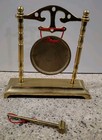 Vintage Small Brass Dragon Gong Brass With Little Hammer Asian