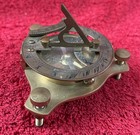Vintage London West Maritime Sundial Compass Brass Nautical Compass