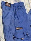 Y2k Kik Girl Vintage Rave Pants K-glow Size 3 27x30 Blue Nylon Wide Leg Kikwear