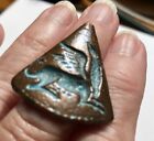 Unique Estate Find ancient Roman  Intaglio  Copper Large  Ring Adjustable