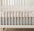 West Elm   Pottery Barn Kids Metallic Silver Gray Crib Bed Skirt Nursery New