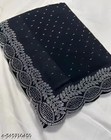 Women Georgette Fabric Saree With Hevay Daimond Work