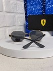 Ray-ban Ferrari Co-branded Octagonal Gold Frame Polarized Silver Mirror Rb3140