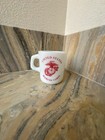 Vintage Galaxy Milk Glass United States Marine Corps Usmc Coffee Mug