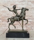 Signed  amazon  Nudes Woman With Sword Bronze Statue Sculpture Art Deco Hot Cast