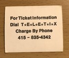 1980 Sammy Hagar   Blue Oyster Cult   Reo Triumph Oakland Concert Ticket Stub 2