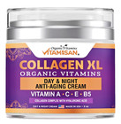 2 Collagen Cream For Face Retinol Hyaluronic Acid  Vitamin A Facial Moisturizer