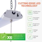 4ft Fixture Led Shop Utility Ceiling Light Linkable Super Bright Work Garage