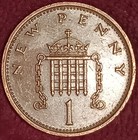 1971 Uk 1 New Penny - Uk Original Of Elizabeth Ii D   g   reg   fd  gem 