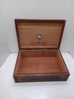 Rocky Patel Leather Wrapped Wooden Desktop Cigar Humidor 14 5   10 