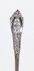 Set Of 11 Antique Wallace Sterling Silver  rose Point  Pattern Teaspoons