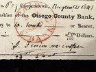 Early Used Check 1841 Otsego  ny  County Bank Signed J   james  Fenimore Cooper