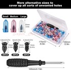 85pcs Car Tubeless Vacuum Tyre Puncture Repair Kit Screw Nails Tire Patch Plug