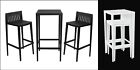 Vondom Spritz Set 1 Bar Table   2 Barstools Available In White   Black