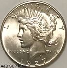 1927 Peace Dollar From Obw Roll Estate Sale Choic-gem Bu Uncirculated 90  Silver