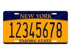 New York Personalized License Plate Any Text Custom Ny Customized Auto Tag Sign