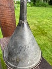 Vintage Large Galvanized Metal Farm Tractor Funnel 10  High 8  W