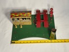 1935 Marx Roadside Rest Service Station Tin Litho Toy Laurel Hardy