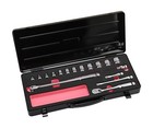 Nepros 9 5sq Socket Wrench Set 17-piece Set W case Ntb317xcz Neprosnbr390a 3 8