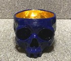 Skull Tea Bowl W4 5  X H3 3  Inch Japanese Vintage