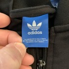 Adidas Track Jacket Youth Medium 10-12 Black 3-stripes Full Zip Trefoil Logo