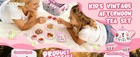 Floral Tea Party Set For Little Girls As 3-6  15-piece Pretend Play