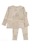 Bee   Dee Kids Pajama Set Organic Paper Print Boys Holiday Gift Matching Sibling