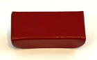 Vintage   Red Lipstick Case holder - Red Velvet Inside With Mirror magnetic Snap