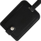 Luggage Bag Tags Leather Travel Id Labels Suitcase Name Tags With Black 2 Pcs 