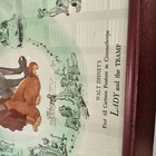 Rare Vintage Framed Lithograph    lady And The Tramp    By Walt Disney