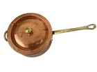 Vintage Copper And Brass Pot With Lid Made In Portugal